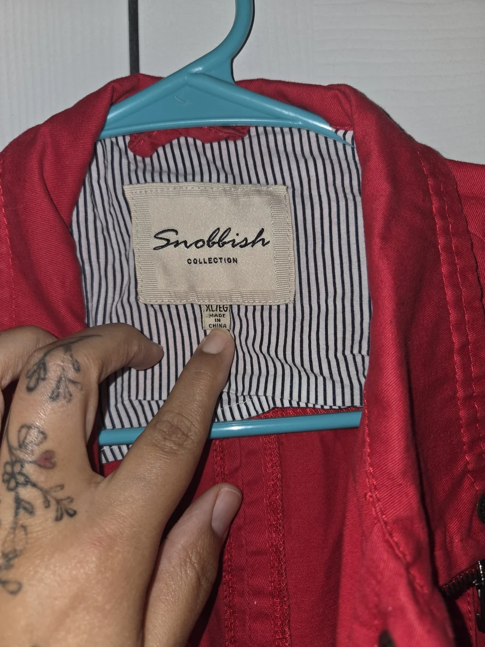 Molli Red Utility Jacket with Front Pockets